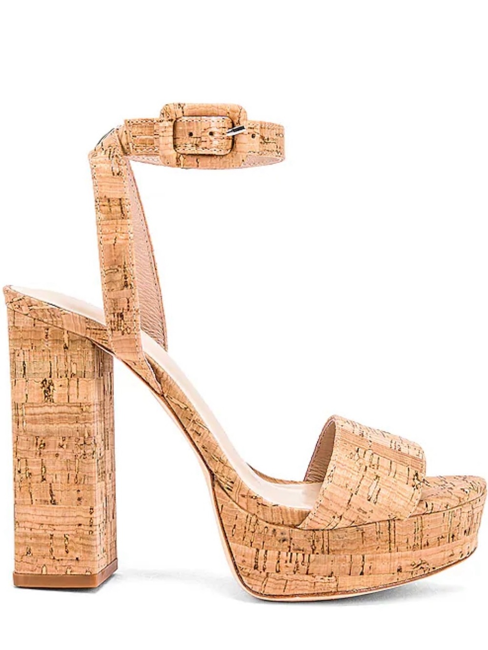 House of Harlow - Cork Platform Block Heel Sandal - Natural Cork - Revolve